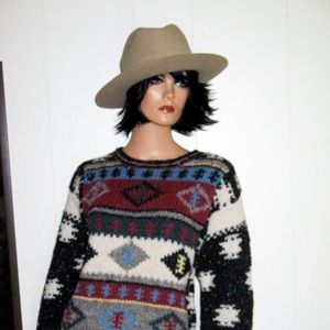 WOOLRICH Wool Knit Native American Design